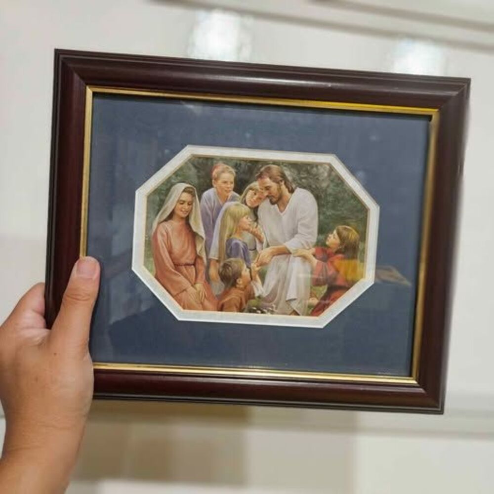 Framed Picture of Jesus with Children